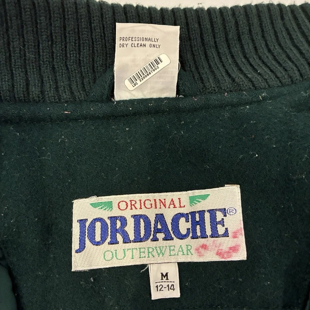 Vintage Jordache Wool Varsity Jacket Teen Girls M 12-14 Classic Retro‎ 80's 90's